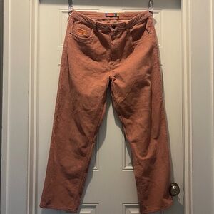 Mens Size 34 Empyre Rose Corduroy Wide Leg Trousers